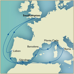 Mediteraneus Delights  Route Map