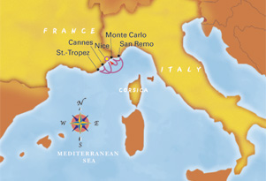 WS 10-day St, Thomas to Cozumel Map